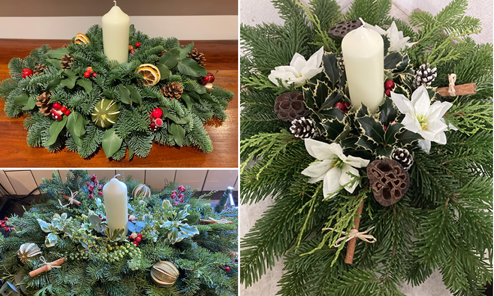 Christmas Mantelpiece Mantelpiece arrangements